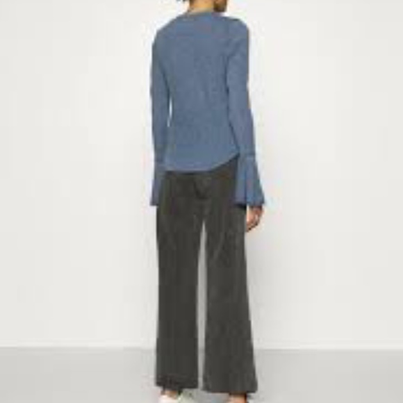 Free People Cecilia l/s tee in Sparkling Indigo - Picture 5 of 9